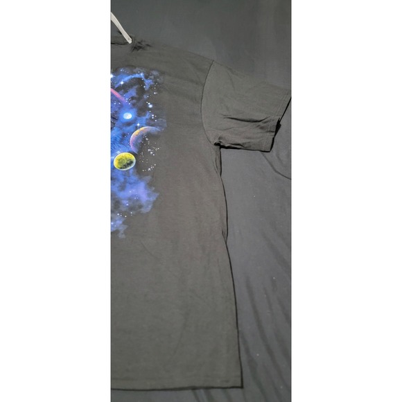 2XL MEN'S BLACK DOM T SHIRT WOLF WITH THE UNIVERSE - Picture 3 of 7